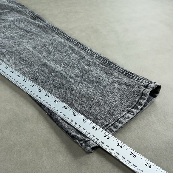 Vintage Wrangler Jeans Mens 34x34 Gray Acid Wash Straight Leg 13MWZ (Fits 31x33) - Picture 12 of 14